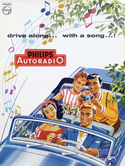 Philips Autoradio drive along... with a songPrinted...
