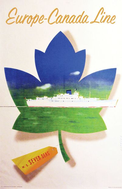 Europe Canada Line M.S. Seven SeasEindhovenscheNetherlands...