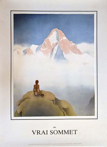 Au Vrai Sommet1 Affiche Non-Entoilée / Vintage...