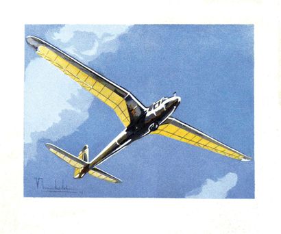 Avion Pochoir par Geo HamPochoir ( Gouache...