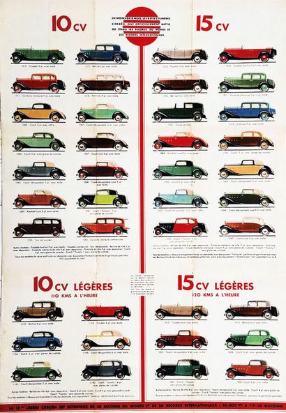 Citroen Les Voitures de Tourismes 10 et 15...