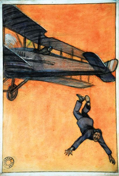 Le Saut Gouache de Jean FressinetGouache...