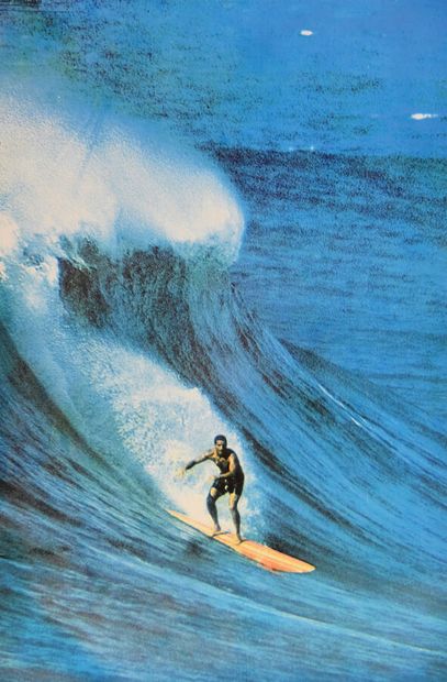 Surf Aff. Entoilée. / Vintage Poster on Linnen...