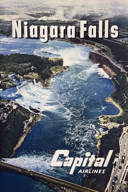 Niagara Falls Capital Airlines Affiche entoilée/...