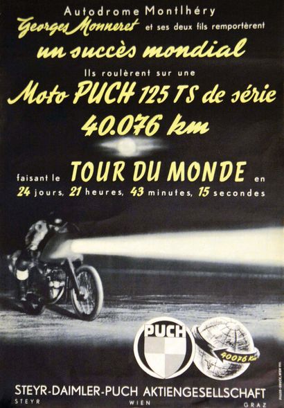 Autodrome Montlhéry Daimler Punch Moto Puch...