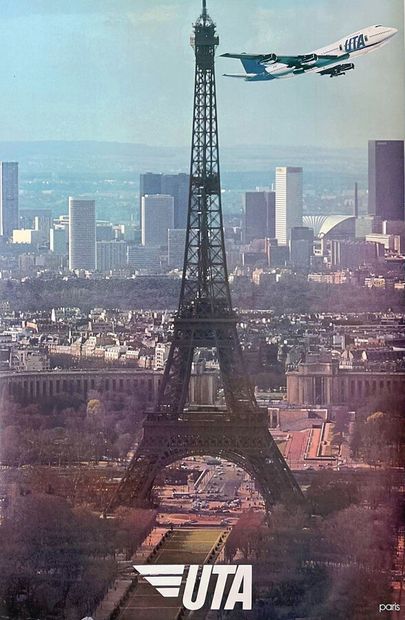 Paris Tour Eiffel & La Défense Boeing 747...