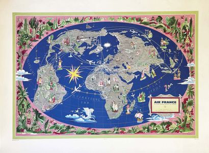 Planisphere Red & Blue & PinkPercevalParis...