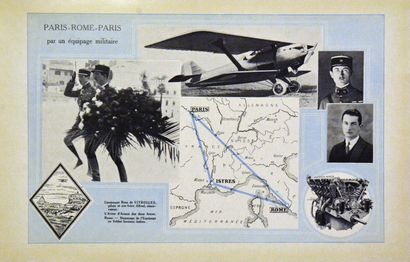 Paris Rome Paris Par un Equipage Militaire...