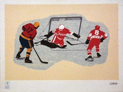 Field hockey Sur Glace Winter Olympics Games...