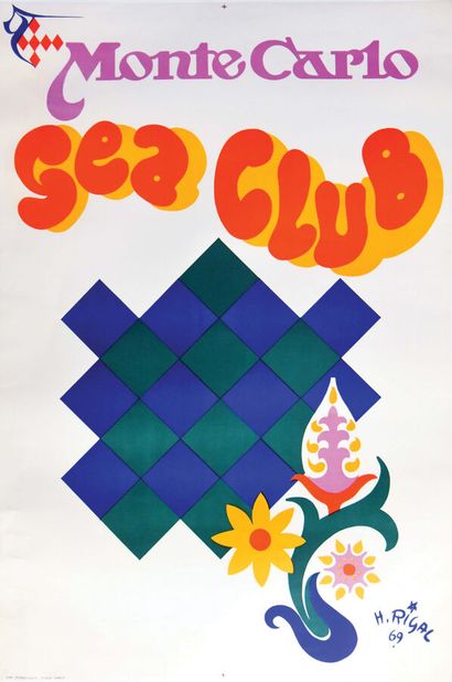 Monte Carlo Sea Club RareMonegasque printMonte...