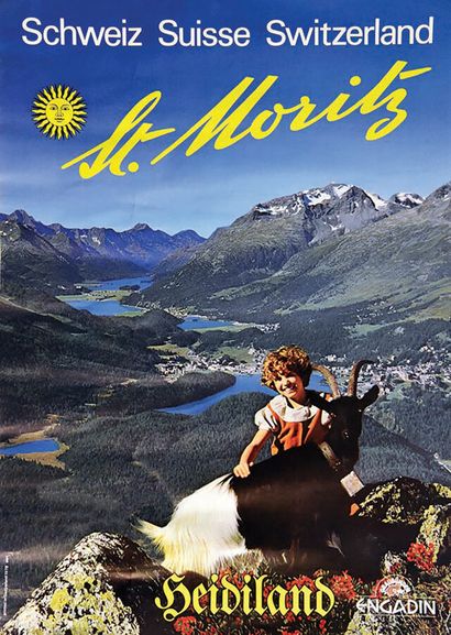 Saint Moritz Engadine Heidiland SuissePrinted...