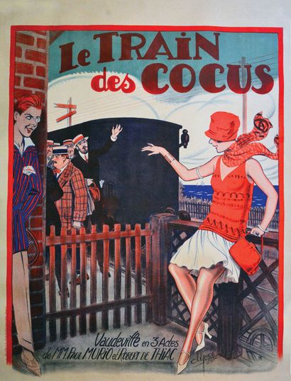 Le Train des CocusClériceParis Affiche entoilée/...