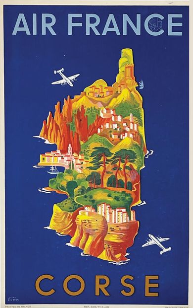 Corsica Air FrancePercevalParis Poster on...
