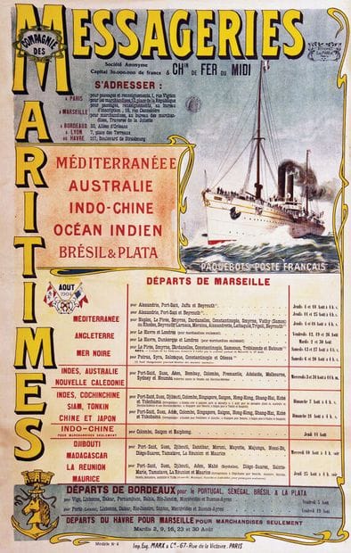 Indochine, Australie,La Réunion, Méditerranée,...
