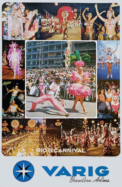 Rio's Carnival. Varig Brazilian AirlinesDai...