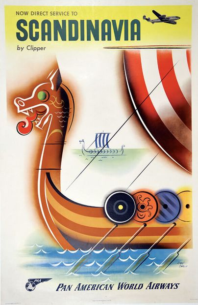 Scandinavia Pan American World AirWays Affiche...