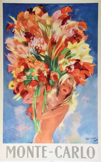 Monte Carlo Woman with a Bouquet of Flowers...
