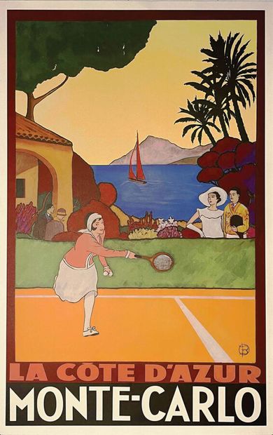 Monte Carlo La Côte d'Azur1 Poster Non-Entoilée...