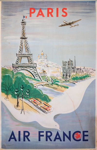 Air France ParisSNAPParis1 Poster Non-Entoilée...