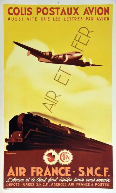 Air et Fer Colis Postaux Avion Aussi vite...