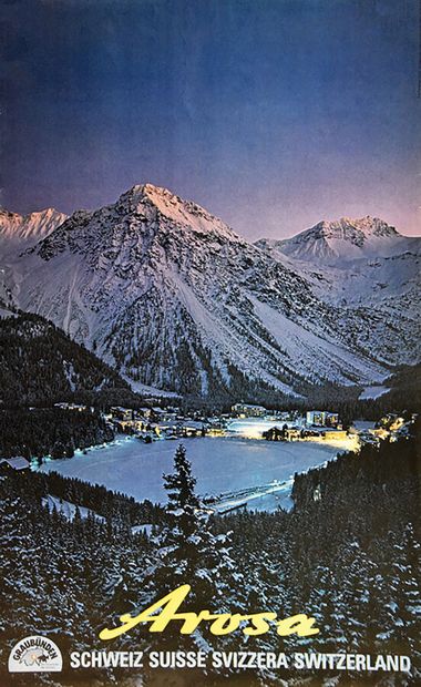 Arosa Graübunden1 Poster Non-Entoilée / Vintage...