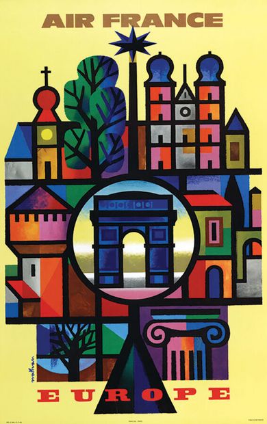 Europe - Air FrancePercevalParis Poster on...