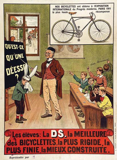 Maitre D'Ecole in a Classroom circa 1900...