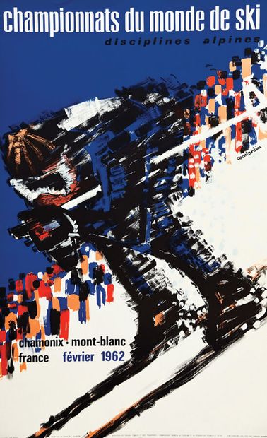 Ski Championship February 1962 ChamonixCourbetParis1...