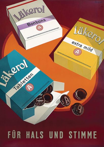 Läkerol Tabletten für Hals und StimmeLithographie...