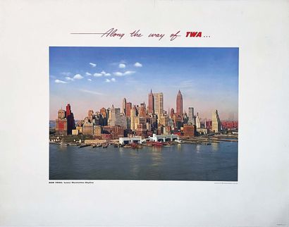 New York Lower Manhattan Skyline Along The...