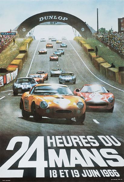 24 Hours of Le Mans Ferrari June 1966 Dunlop...
