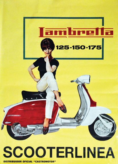 Lambretta Scooterlinea 125 150 175 cc1 Poster...