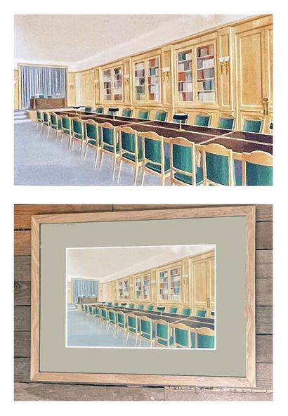 Bureau Véritas Conference Room Gouache unique...
