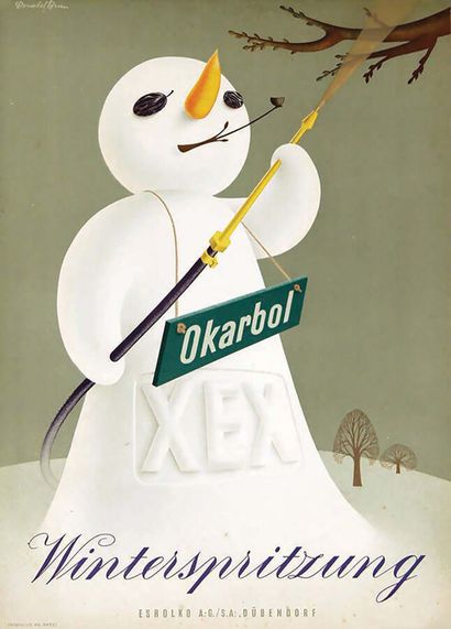 Okarbol WinterspritzungFrobeniusBasel Poster...