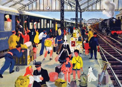 La Gare1 Affiche Non-Entoilée / Vintage Poster...
