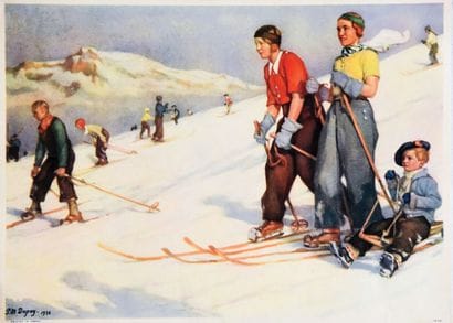 Chamonix Ski & LugePrinted in France Poster...