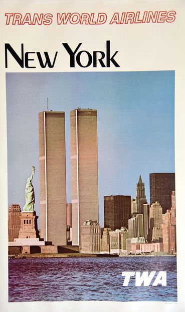 New York Twin Towers TWAPrinted in the U.S.A...