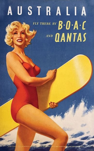 Australia BOAC & QuantasPrinted in Great...