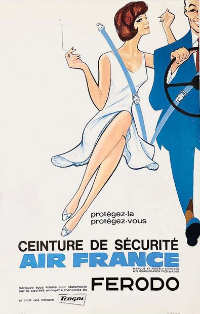 Air France Ferodo Ceinture de Sécurité Protégez...