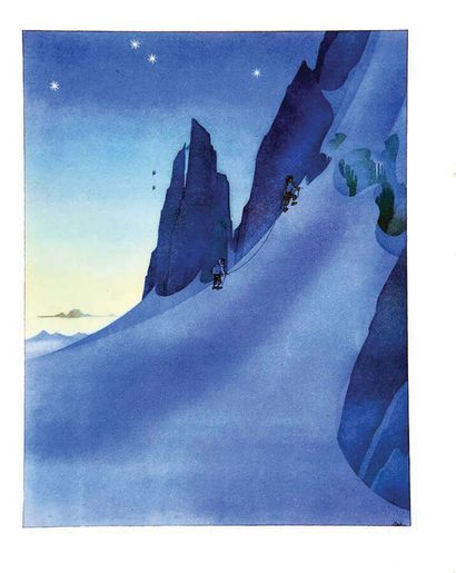 La Cordée1 Affiche Non-Entoilée / Vintage...