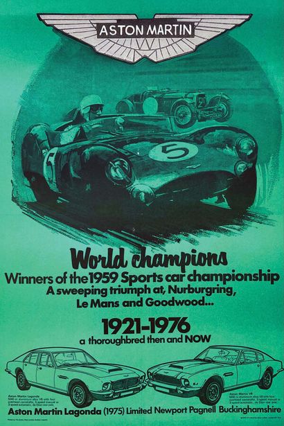 Aston Martin World Champion 1959 Le Mans...