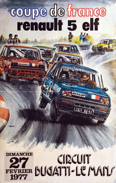Coupe de France Renault 5 Elf Circuit Bugatti...