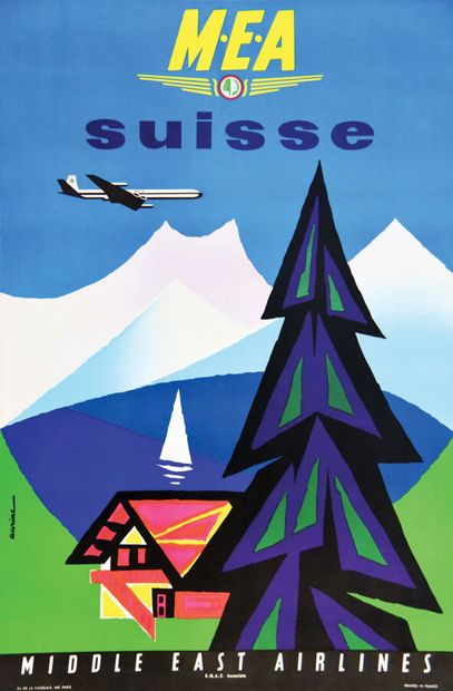 Suisse MEA Middle Eats AirlinesDe La VasselaisParis...