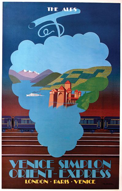 The Alps Venice Simplon Orient Express Rare...