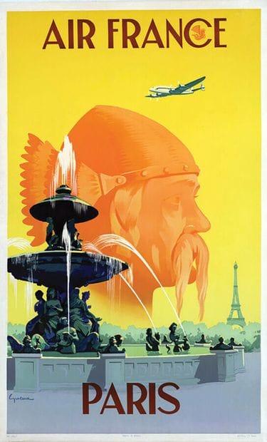 Paris Air FranceAlépée & CieParis Aff. Vintage...