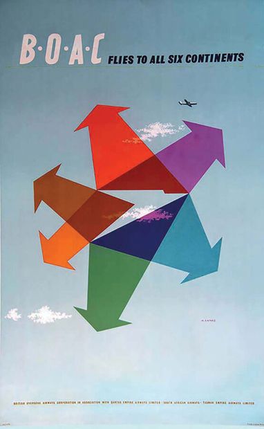 Boac Flies to All Six Continents Affiche...