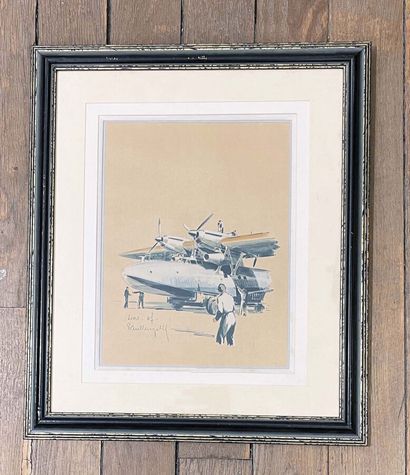 Lioré 47Lithographie encadrée / Lithograph...