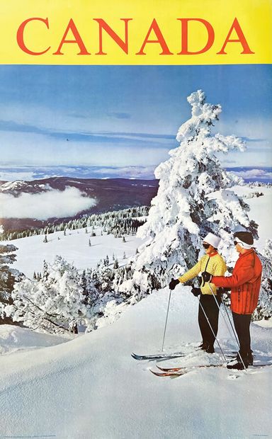 Canada Couple à SkiCanadian Gouverment Travel...
