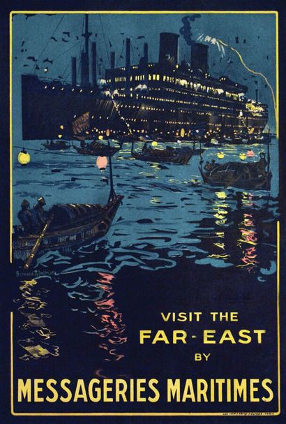 Visit The Far - East by Messageries MaritimesImprimeries...