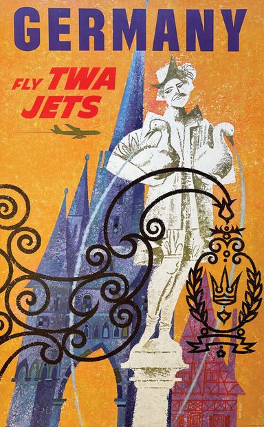Germany Fly TWA JetsPrinted in USA Poster...